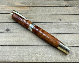 Large Thuya burl rollerball pen